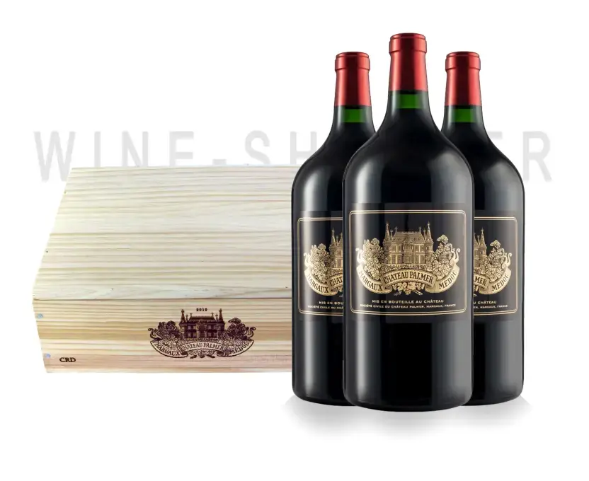 Вино Chateau Palmer wooden box 3 бут. 2016 1.5 л