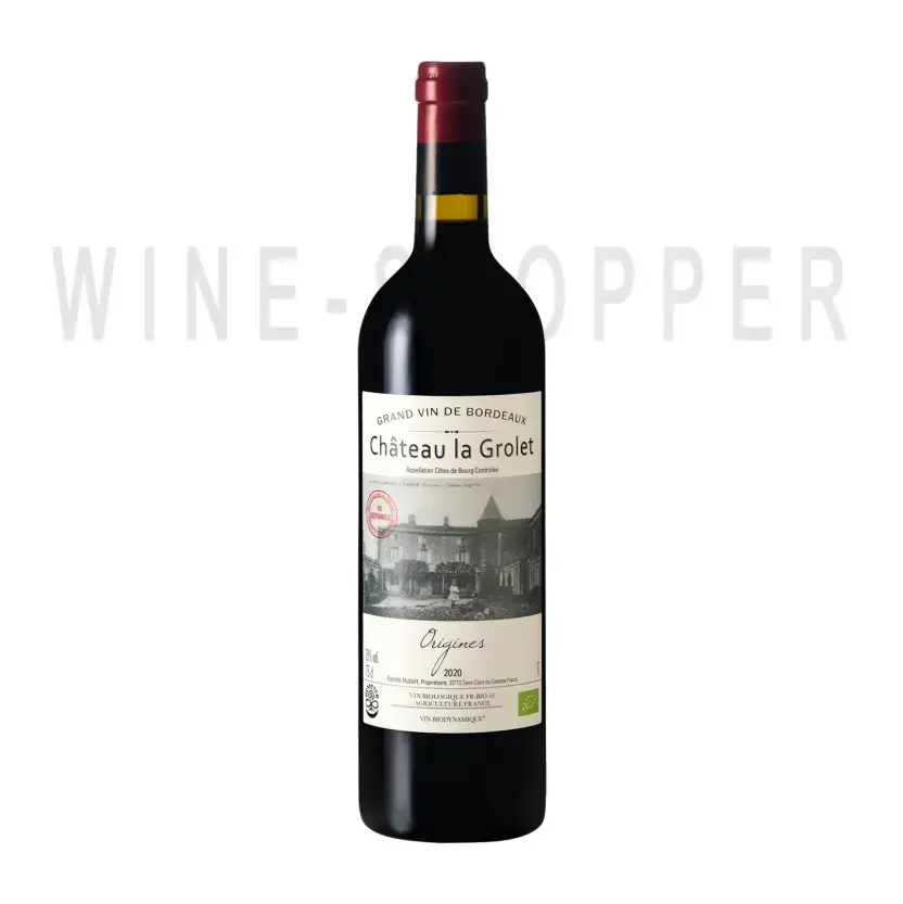 Вино Chateau La Grolet Cotes de Bourg AOC 2020 0.75 л