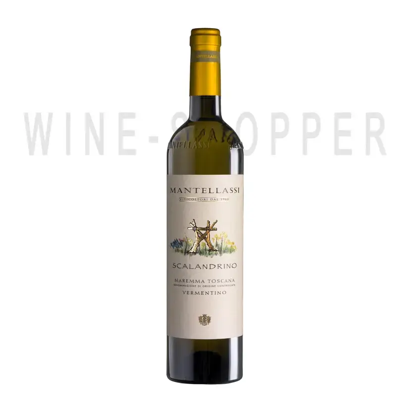 Вино Mantellassi Scalandrino Vermentino Maremma Toscana DOC 2018 0.75 л