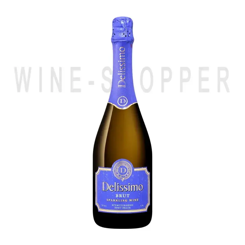 Игристое вино Delissimo White Brut 0.75 л