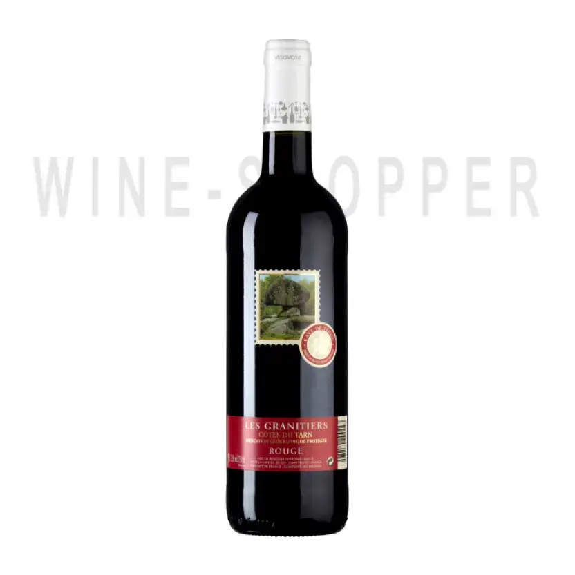 Вино Vinovalie Les Granitiers Rouge Sec Cotes du Tarn IGP 2020 0.75 л