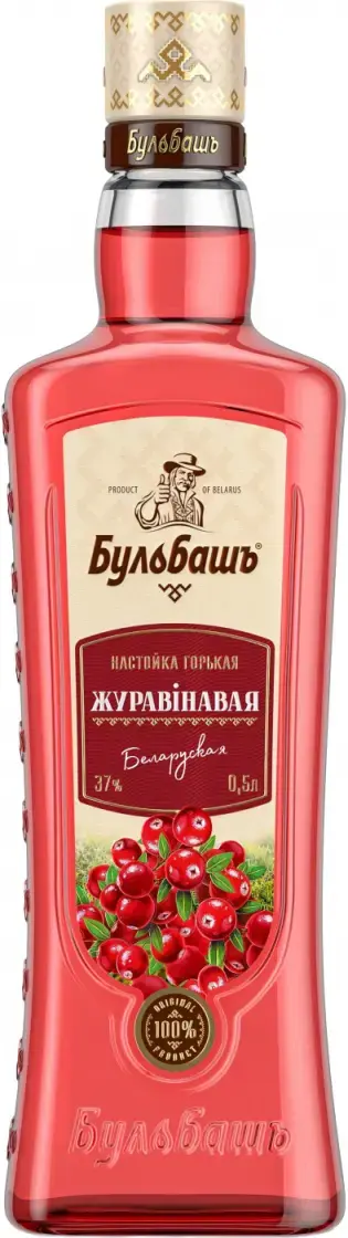 Ликер Бульбашъ Журавинавая Беларуская настойка горькая 0.5 л